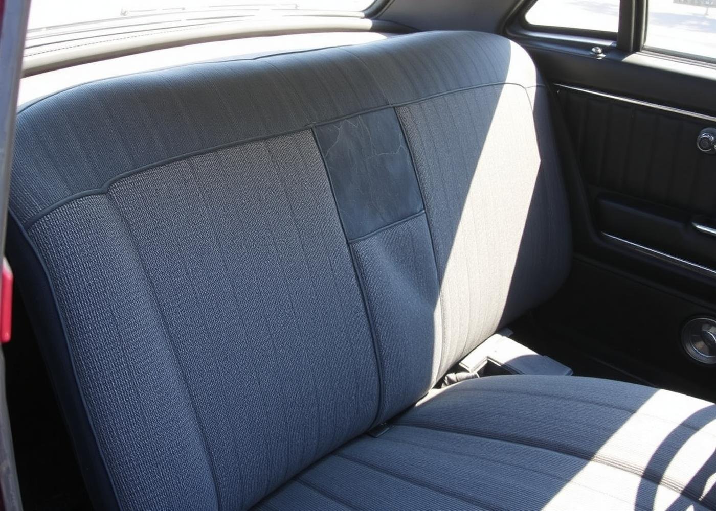 Banco automotivo original desgastado antes da personalização