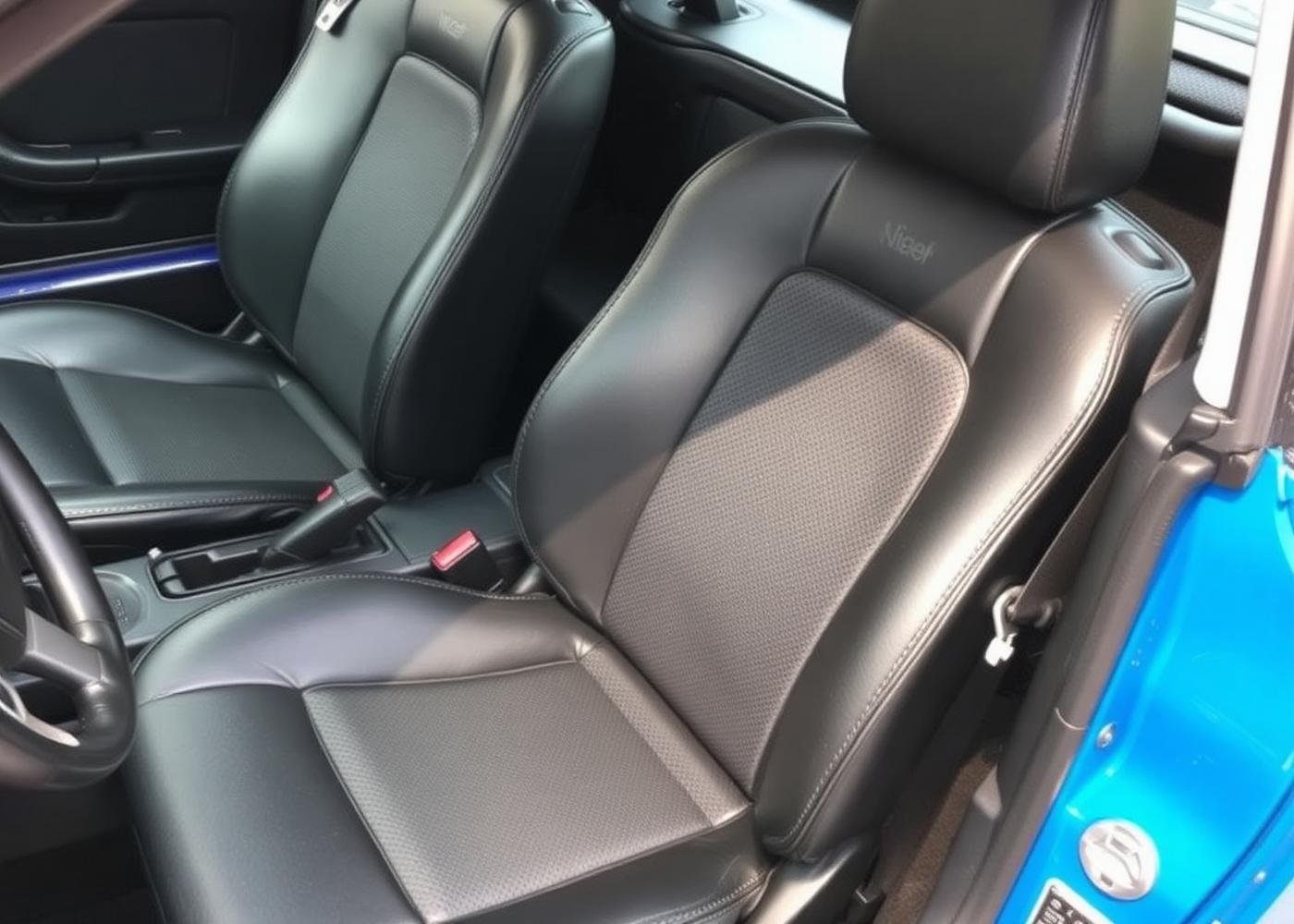 Banco automotivo após revestimento em couro feito pela Áudio Arte em Varginha